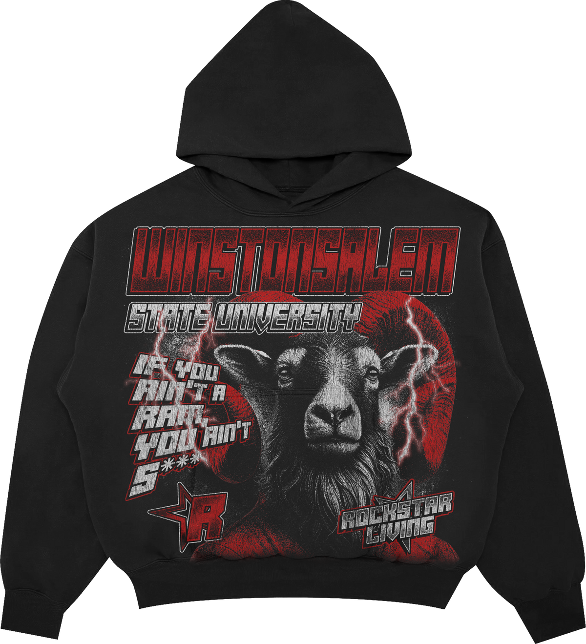 Rockout Rams Hoodie - Black